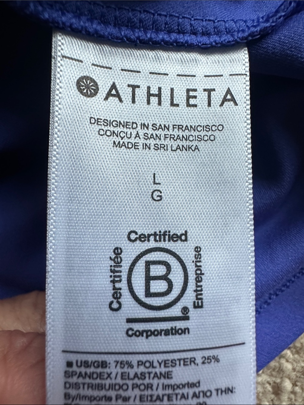 ATHLETA Conscious Athletic Dress Lazurite Blue Racerback UPF Pockets - Picture 11 of 14